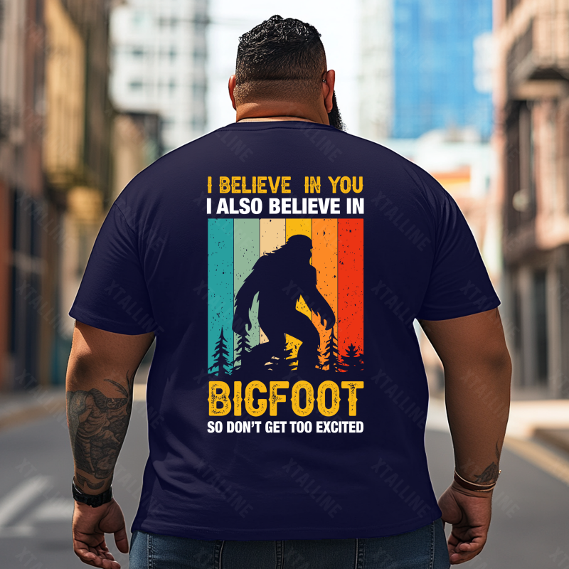 Bigfoot Sasquatch Yeti T0 5D2F 106 Men T Shirts Big and Tall Men Shirts Plus Size Short Sleeve Fashion Casual T Shirt Graphic Tee Shirts Tshirts