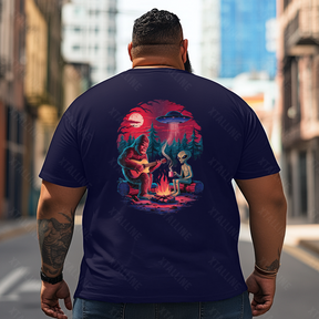 Bigfoot Sasquatch Yeti T0 5D2F 107 Men T Shirts Big and Tall Men Shirts Plus Size Short Sleeve Fashion Casual T Shirt Graphic Tee Shirts Tshirts