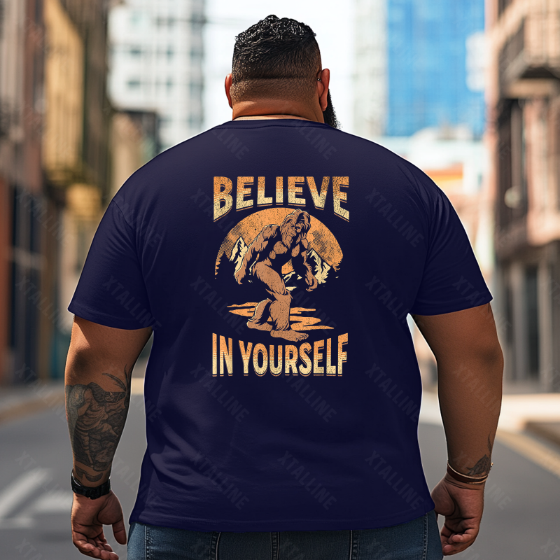 Bigfoot Sasquatch Yeti T0 5D2F 110 Men T Shirts Big and Tall Men Shirts Plus Size Short Sleeve Fashion Casual T Shirt Graphic Tee Shirts Tshirts